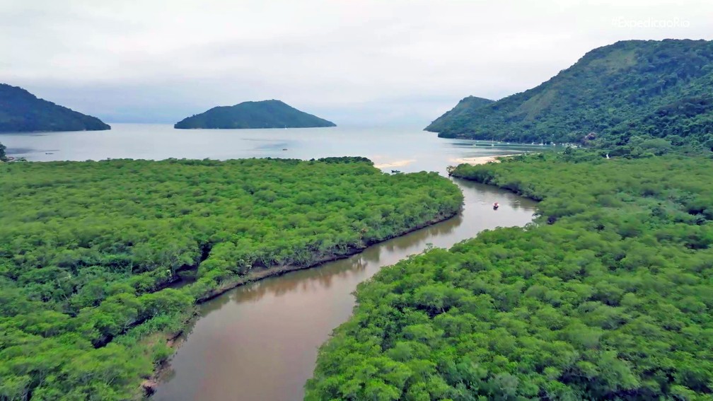Foz do Rio Grande， no Saco do Mamanguá — Foto: Reprodução/TV Globo