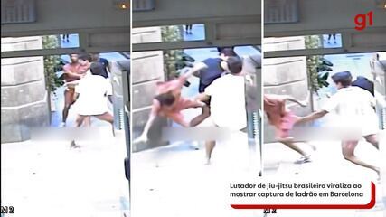 8ubet Lutador de jiu-jitsu brasileiro viraliza ao mostrar captura de ladrão em Barcelona; VÍDEO