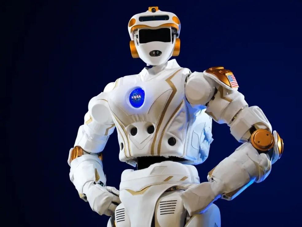 Robô humanoide Valkyrie da Nasa — Foto: Nasa via BBC