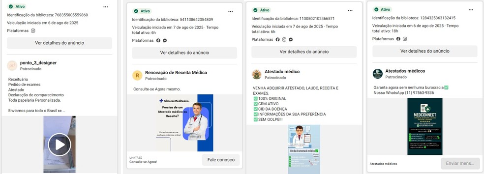Meta lucra com anúncios no Facebook e Instagram — Foto: g1