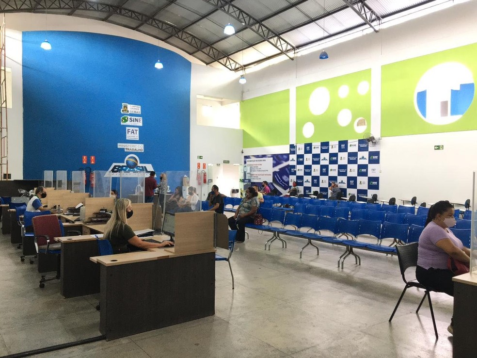 Área interna do Sine Municipal de Campina Grande — Foto: Divulgação/PMCG