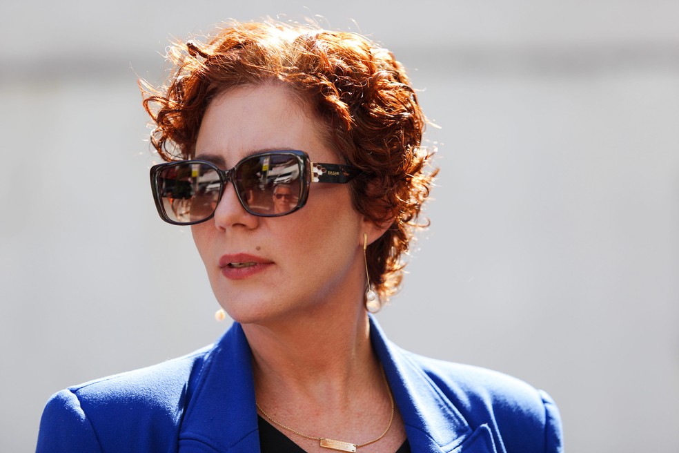 A deputada Carla Zambelli (PL-SP) é investigada por contratar um hacker para atacar o Judiciário — Foto: Wagner Vilas/Enquadrar/Estadão Conteúdo