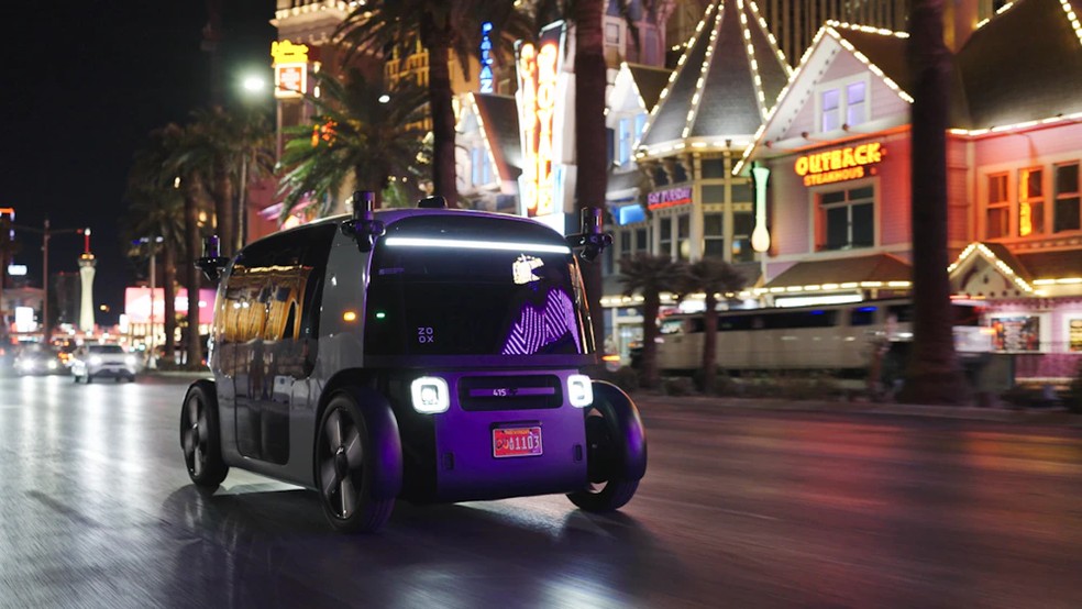 Carro autônomo da Amazon. — Foto: Divulgação/Amazon