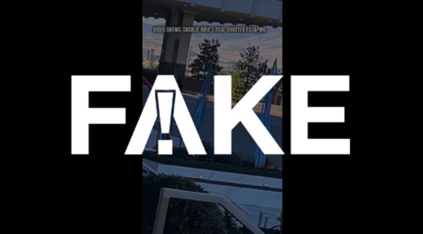 8ubet É #FAKE que vídeo mostre fuga de atirador logo após assassinato de Charlie Kirk; cenas são de julho