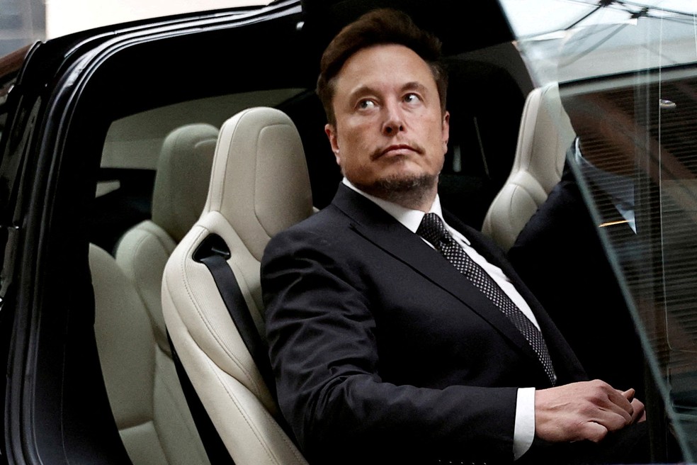 Elon Musk， dono do X (ex-Twitter)， da SpaceX e da Tesla — Foto: Reuters/Tingshu Wang